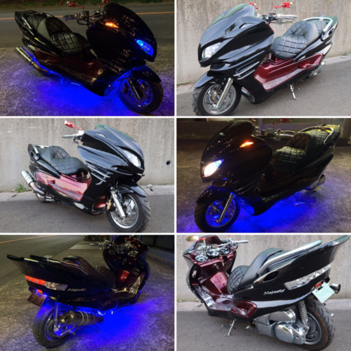 【YAMAHA マジェスティ】人気カラーの組み合わせ！！前後メッキホイール！！