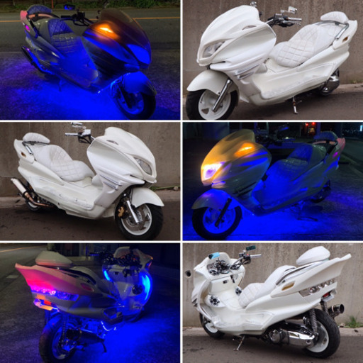 【YAMAHA マジェスティ】人気NO.1カラー！！ストロボLEDバチバチ！！