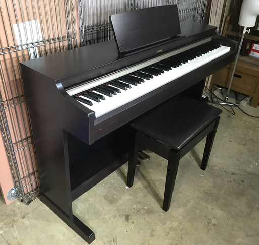 札幌市◆ ヤマハ アリウス '15年製■ YDP-162R 88鍵盤 ピアノタッチ◆純正椅子付き YAMAHA Arius 電子ピアノ / ローズウッド