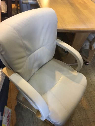 4/14 値下げ! 大川家具 ダイニング5点セット 回転チェア ラバーウッド 天然木 美品