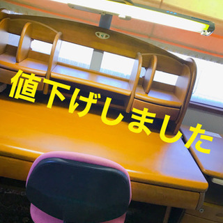 イトーキ　学習机　サイドワゴン　イス