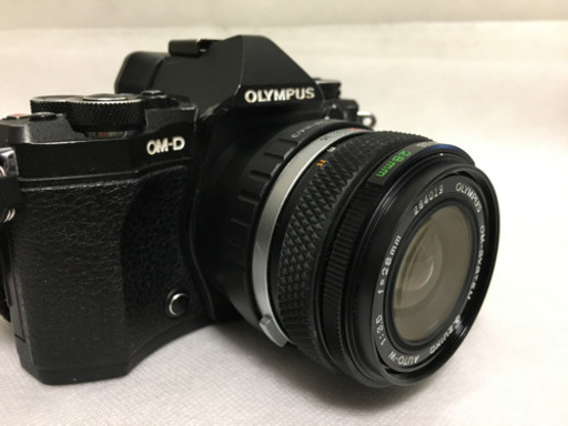 売約済【定価51,350円/オールドクラシックレンズ撮影セット/ミラーレスカメラ用アダプター付き】 OLYMPUS OMマウント / G.ZUIKO AUTO-W 28mm F3.5 ＋ マイクロフォーサーズ ミラーレスカメラ用アダプタ　セット / オリンパス ズイコー カメラ クラシック レンズ
