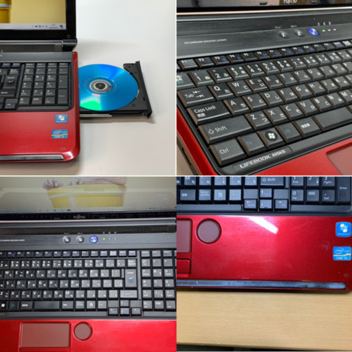 良品・キレイめ艶赤＆艶黒/4コアi7/メモリ8G/SSD512G/Office2019