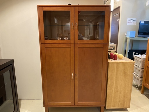 クラスティーナ キャビネット フリーラック シェルフ 棚 茶 中古品