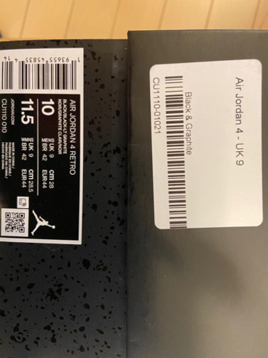NIKE AIR  jordan4 black cat