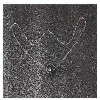 ３連リングネックレス 。キュービックジルコニアの画像