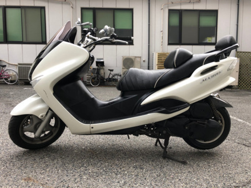 ヤマハ マジェスティ125 5CA 34201㎞ エンジン実働 バッテリー交換 カスタム ホワイト コマジェ 4スト キャブ車 125㏄