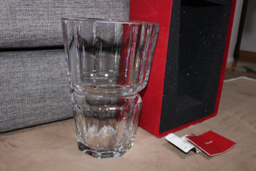 バカラ　フラワー ベース　花瓶25cm