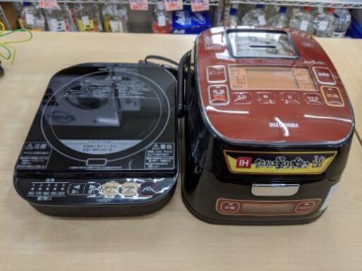 アイリスオーヤマ 銘柄炊き分離式IH炊飯ジャー2017年製 KRC-ID30-R 【定価18000円位】★着払可（自社配送時）