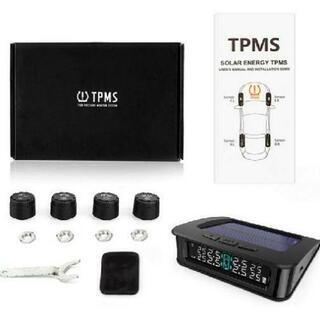 タイヤ空気圧モニター 空気圧センサー TPMS センサーIP67防水防塵 タイヤ気圧温度測定 即時空気圧監視 太陽能/USB充電
の画像