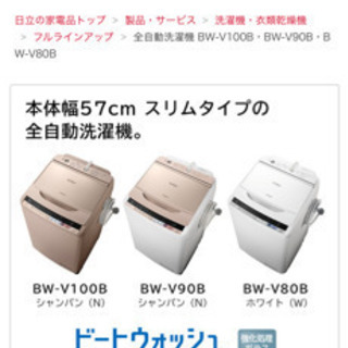 日立洗濯機8㎏ビートウォッシュ