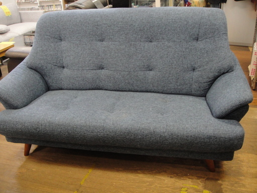 NOCE （ノーチェ）ソファ　HY2766　3人掛け　ブルー　布張りソファ