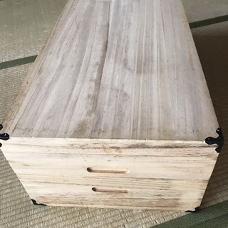 昭和レトロ 木 衣装ケース 着物 二段 ★差し上げます