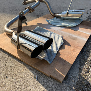 取引終了)4本出しマフラー ミラジーノ L700 から取り外し