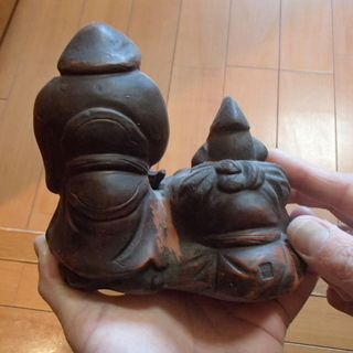 備前焼　骨董　骨董品　えびす　大黒の画像