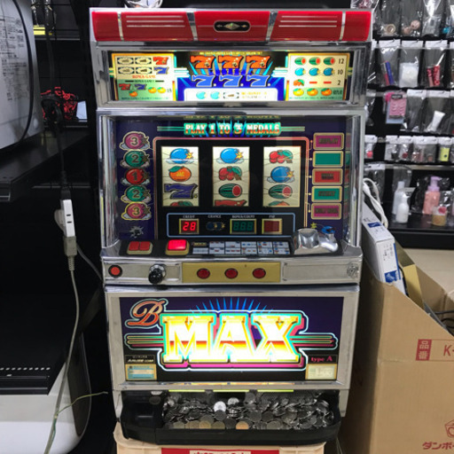 スロット実機　4号機　B-MAX　アルゼ　動作確認済　ビーマックス　設定キー　ドアキー　機