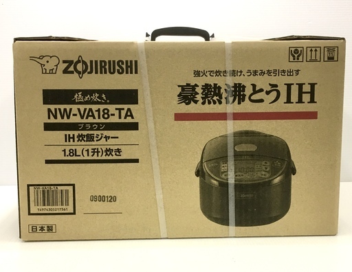 ◆◇新品未開封◆◇象印 NW-VA18-TA IH炊飯ジャー 極め炊き 1升炊き