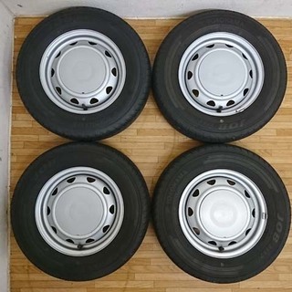 18年製 145R12 6PR 軽バン/軽トラ用 スチールホイー...