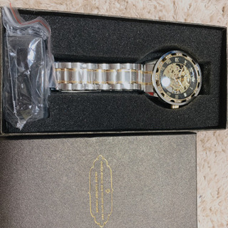 新品未使用！腕時計メンズ腕時計 機械式 クラシック 高級 防水 ドレス時計 ゴールドの画像