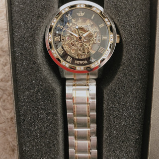 新品未使用！腕時計メンズ腕時計 機械式 クラシック 高級 防水 ドレス時計 ゴールドの画像