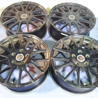 17インチ アルミホイール 日本【エンケイ製】CD ブラック 黒