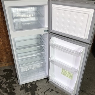 シャープ 2ドア冷蔵庫 118L シルバー