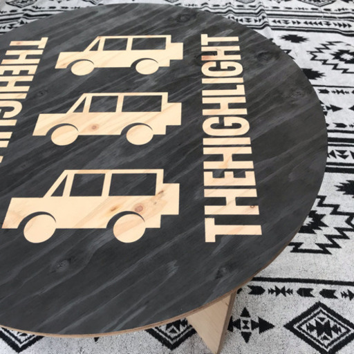 希少 THEHIGHLIGHT 540Φテーブル キャンプ 生刷りスツール