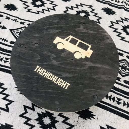 希少 THEHIGHLIGHT 350Φテーブル キャンプ 生刷りスツール