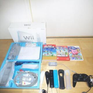 wii本体＋ソフト2本＋コントローラー3本＋ジョイコン