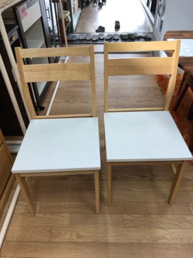 【リサイクルサービス八光　田上店　配達・設置OK】ダイニングテーブルセット(テッサSK70NA/WH/テッサSK NA/WH) ニトリ
