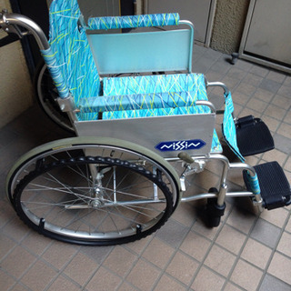 車椅子 日進医療器　NA-Ｌ1　超軽量アルミ自走式車いす(中古介...