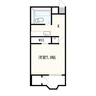 即入居可!新ヨークベニマル島近く♪IKEA風お洒落1K☆彡 敷礼仲介0で入居初期費が安い! - 不動産