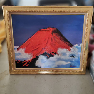 山本集 作画  赤富士