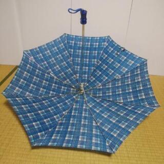 折りたたみ傘(01)青、白の画像