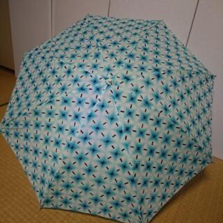 折りたたみ傘(04)水色、白