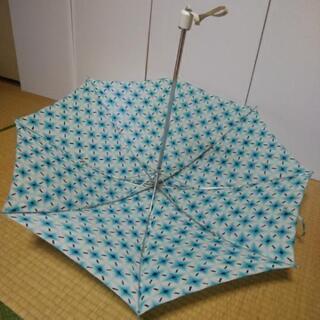 折りたたみ傘(04)水色、白の画像