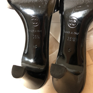 CHANEL ココマーク エナメルレザー サンダル 22.5 イタリア製の画像
