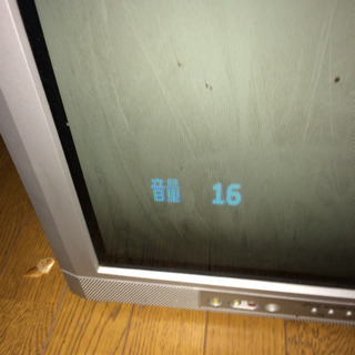 ブラウン管テレビ　21型　フラット画面　アナログ（地デジではありません）の画像