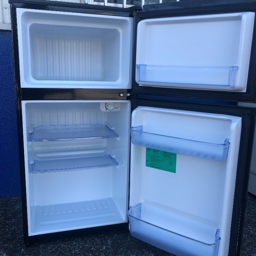 Haier冷蔵庫JR-N100C 2ドア冷蔵庫（黒）Haier ハイアール JR-N100C 98L