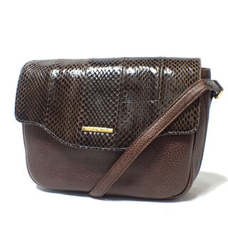 AA208 HANAE MORI ハナエ モリ 森英恵 蛇革 シ...