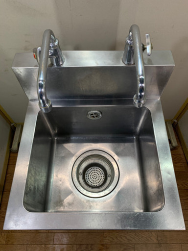 業務用　ステンレス　1層シンク流し台　蛇口付き　W450xD450xH800mm
