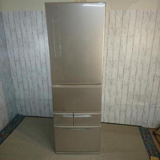5ドア冷蔵庫 東芝 GR-K41G 410L 2017年製