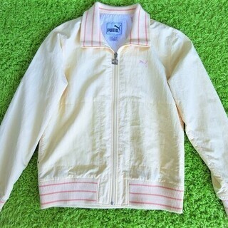 ■PUMA(プーマ)■ナイロン×リブニット異素材使いブルゾン・ジ...