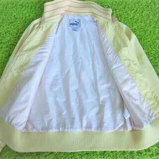 ■PUMA(プーマ)■ナイロン×リブニット異素材使いブルゾン・ジャンパー■L■の画像