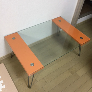 [引渡済]ガラス製ローテーブル