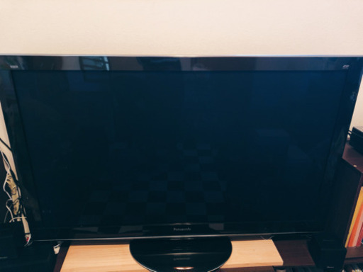 Panasonic 大画面50インチ VIERA FULL HD 3D対応 50V型 プラズマテレビ TH-P50VT2 リモコン付き  3Dメガネ2個付き