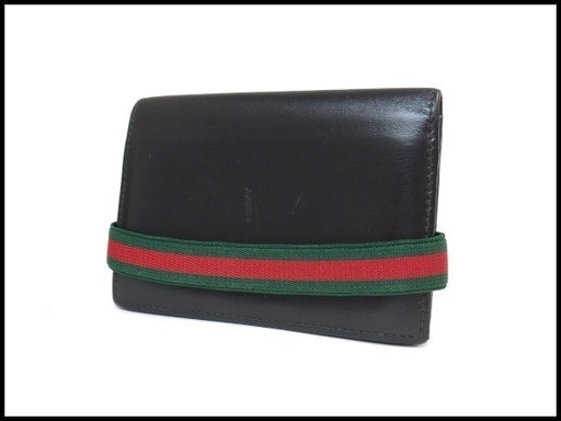 GUCCI グッチ レザー シェリー カードケース 名刺入れ 154456 黒