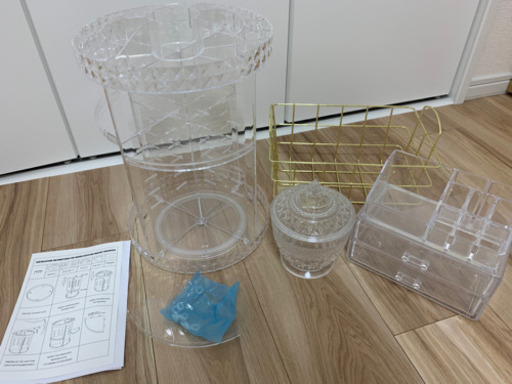 アクリルケースセット　コスメ収納セット