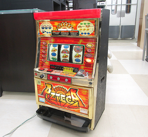 札幌市清田区 パチスロ実機 エレコ/アルゼ 初代アステカ 人気 コイン機