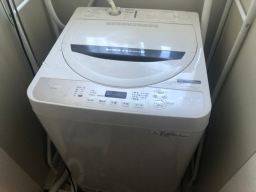 洗濯機(2018年製)あげます！使用回数15回以下